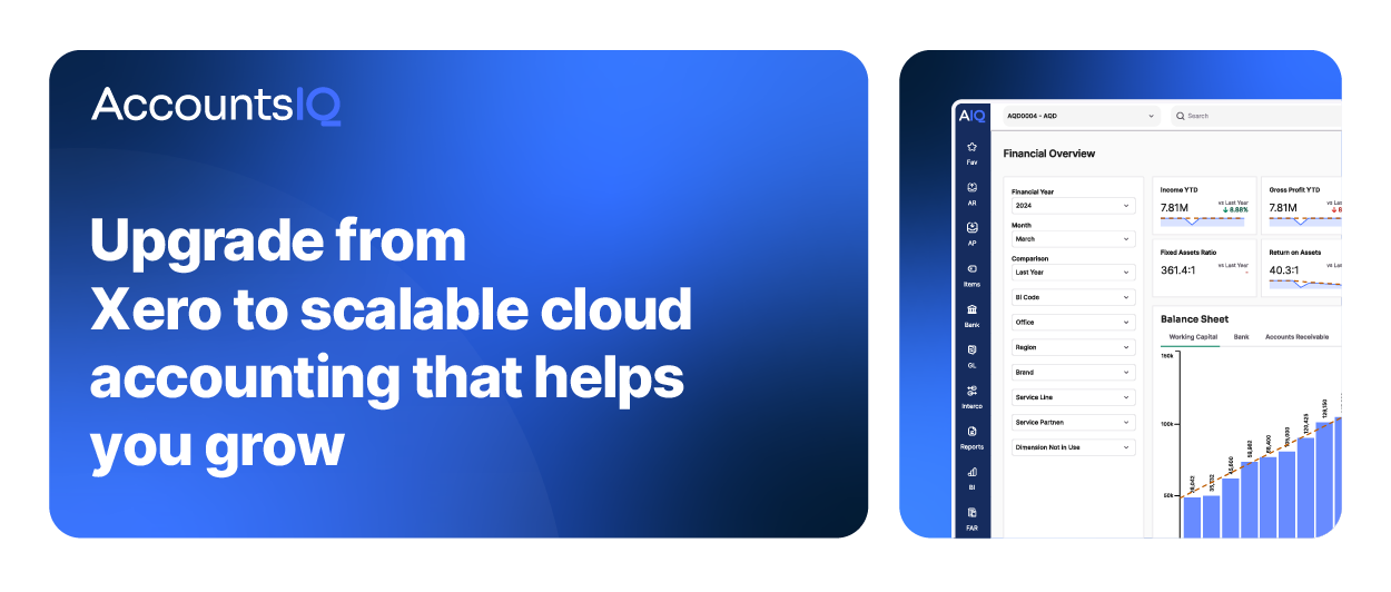 Banner One page Landing Page Xero